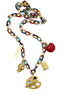 Colorful Teacher Multi Charm Necklace