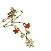 Fall Leaves Multi Charm Necklace