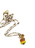 Spider Candy Corn Charm Necklace