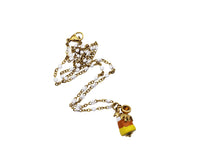 Load image into Gallery viewer, Spider Candy Corn Charm Necklace
