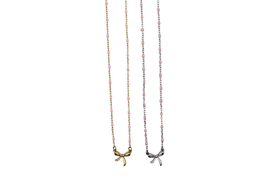 Dainty Bow Necklace