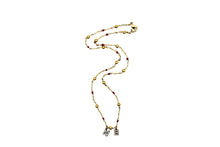 Load image into Gallery viewer, Gold Rhinestone NE Necklace
