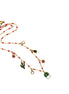 Enamel Cactus Multi Charm Necklace