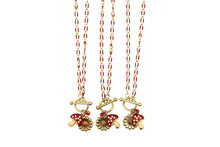 Load image into Gallery viewer, Mushroom &amp; Flower Charm Necklace
