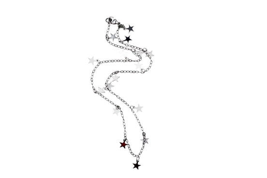 Silver Star Layering Necklace