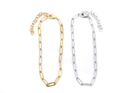 Chunky Paperclip Chain Anklet