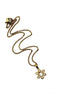 Gold Flower Rhinestone Necklace