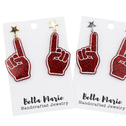 Foam Finger Earrings