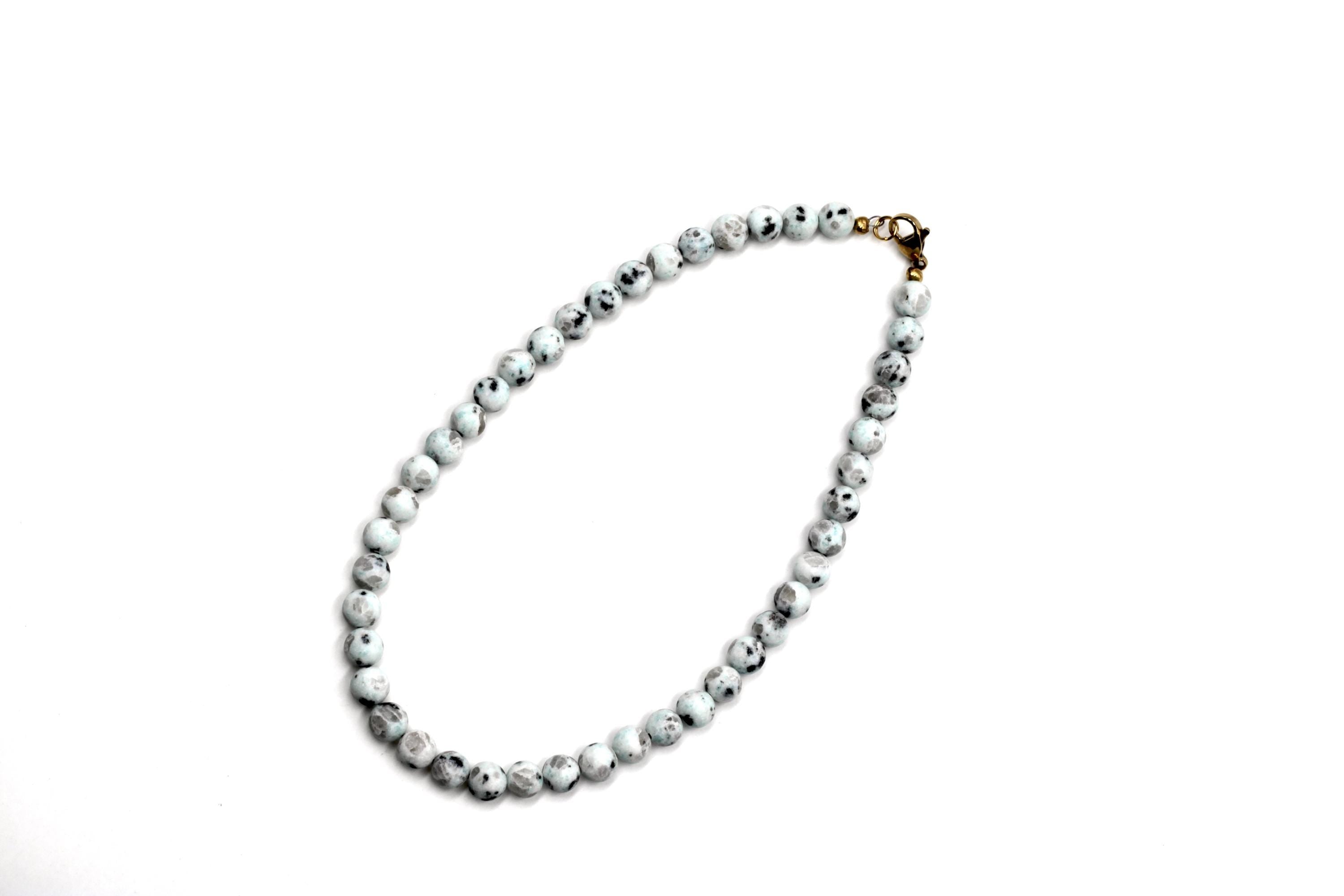 Matte Jasper Bead Necklace