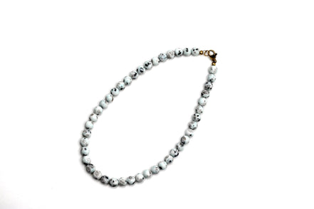 Matte Jasper Bead Necklace