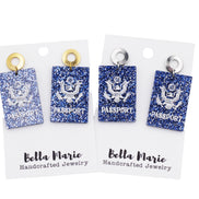 Passport Earrings