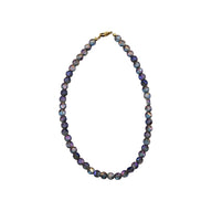 Purple Faceted Bead Necklace