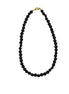 Black Faceted Bead Necklace