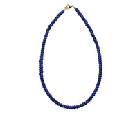 Blue Rondelle Bead Necklace