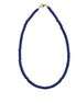 Blue Rondelle Bead Necklace
