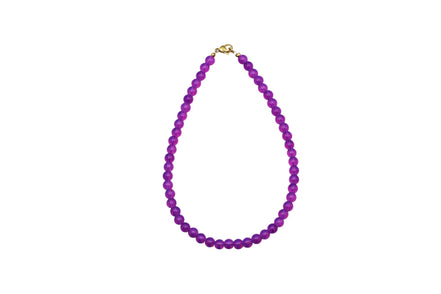 Purple Beaded Necklace