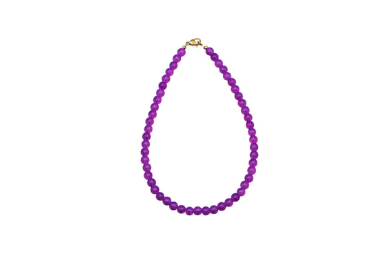 Purple Beaded Necklace