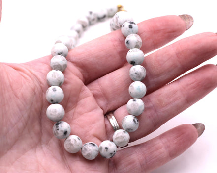 Matte Jasper Bead Necklace