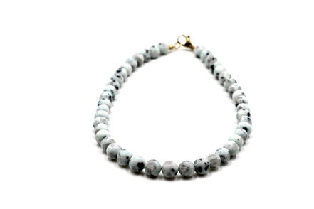 Matte Jasper Bead Necklace