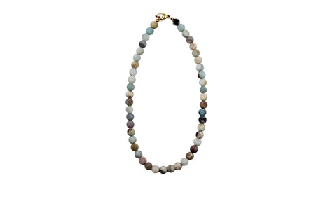 Matte Amazonite Bead Necklace