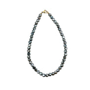 Olive Green Faceted Bead Necklace