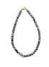 Olive Green Faceted Bead Necklace
