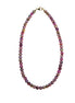 Purple Marbled Bead Necklace