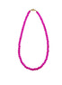 Bright Pink Beaded Necklace