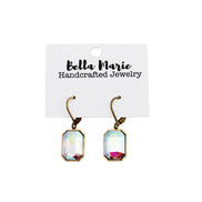 Rectangle Rhinestone Earrings