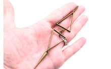 Load image into Gallery viewer, Bronze Double Triangle Necklace
