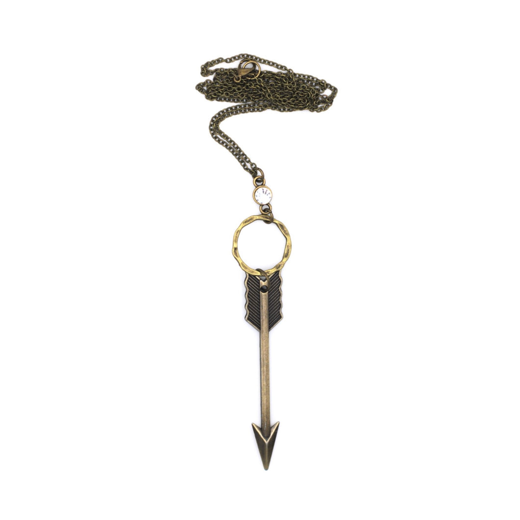 Bronze Huge Arrow Necklace