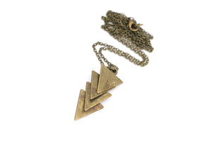 Layered Triangle Necklace