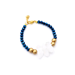 Cobalt Blue & Raw Stone Bracelet