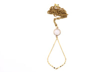 Load image into Gallery viewer, Gold Hammered Teardrop Necklace

