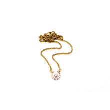 Load image into Gallery viewer, Gold Dainty U Rhinestone Necklace
