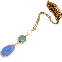 Load image into Gallery viewer, Blue Teardrop Necklace
