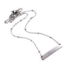 Load image into Gallery viewer, Silver Bar Necklace
