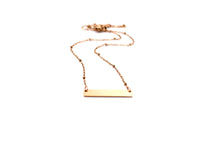 Load image into Gallery viewer, Rose Gold Bar Necklace
