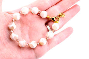 Tan & White Bracelet