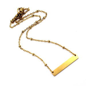 Gold Bar Necklace