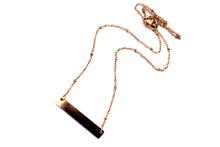 Load image into Gallery viewer, Rose Gold Bar Necklace
