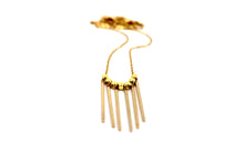 Load image into Gallery viewer, Gold Multi Bar Fringe Necklace
