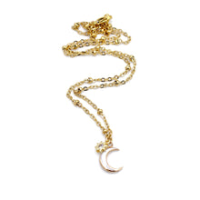 Load image into Gallery viewer, Moon Charm Necklace
