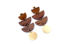Load image into Gallery viewer, Geometric Wood Earrings

