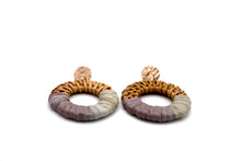 Load image into Gallery viewer, Round Rattan Earrings
