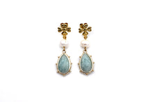 Load image into Gallery viewer, Amazonite Dangle Earrings
