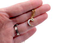 Load image into Gallery viewer, Moon Charm Necklace
