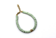Load image into Gallery viewer, Mint Heishi Bracelet
