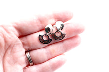Load image into Gallery viewer, Silver Boho Dangle Earrings
