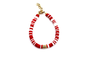 Red & White Bracelet